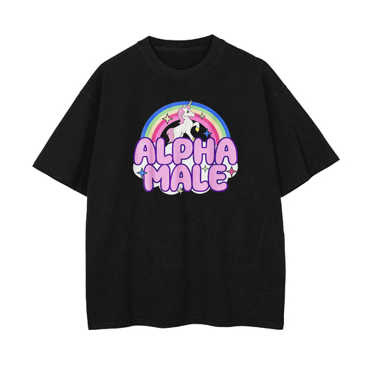 alpha male oversized t-shirt black
