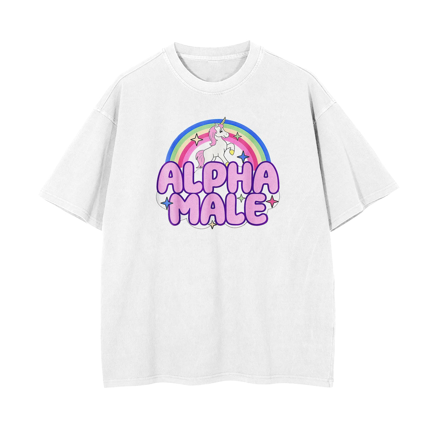 alpha male oversized t-shirt white