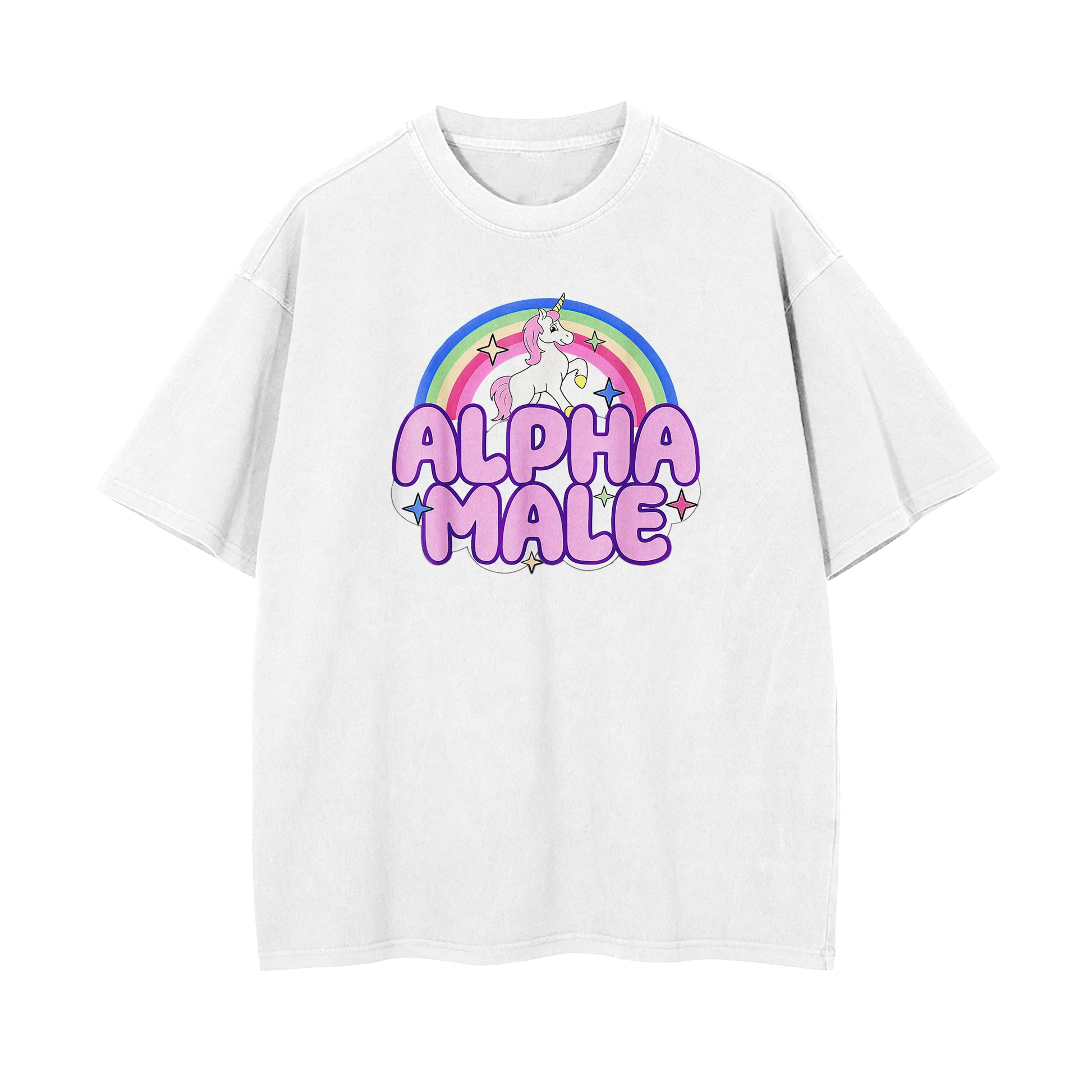 alpha male oversized t-shirt white