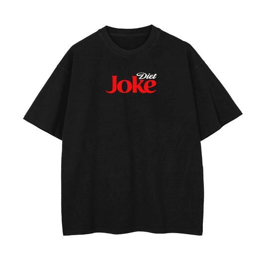 Diet Joke Oversized T-shirt - Black