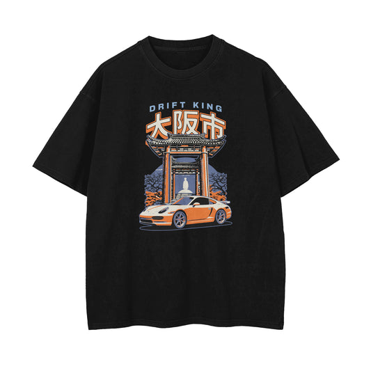 Drift King Oversized T-shirt - Black