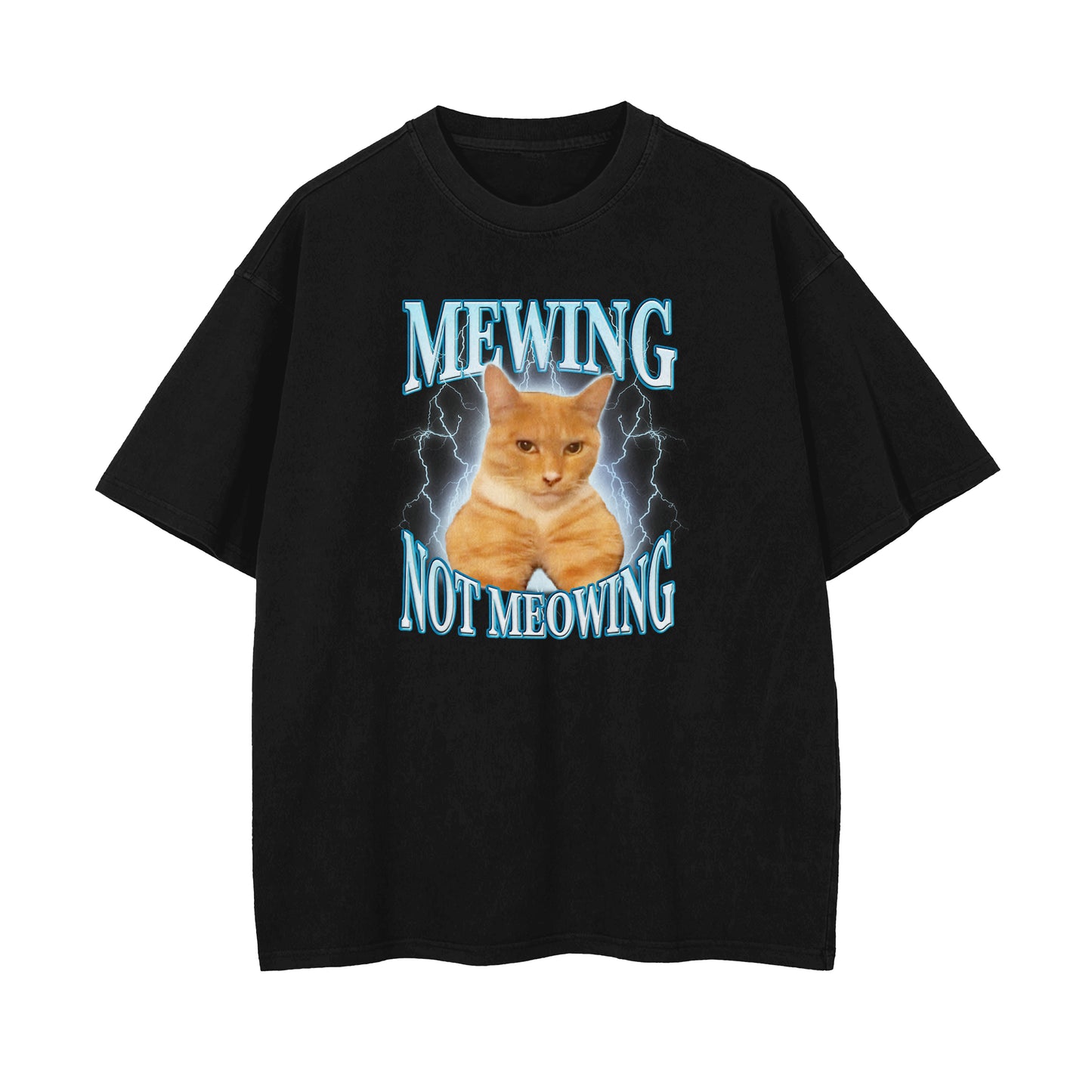 Mewing Not Meowing Oversized T-shirt