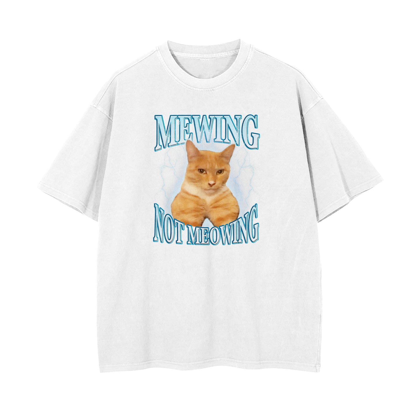 Mewing Not Meowing Oversized T-shirt